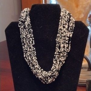 Bohemian beaded 20 strand bead necklace